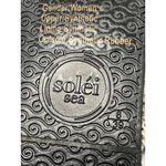 Solei Sea Vivie Python Grey Strappy Flat Flip Flop Sandal size 8 Gray Photo 2