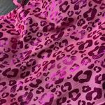 Cupshe Pink Leopard Print One Piece Swimsuit Womens Size Large Shiny Strappy NEW Photo 6