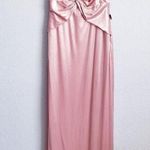 Adrianna Papell Pink Champagne Velvour Twisted Gown Photo 0