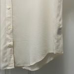 Broadway & Broome 100% Silk Elegant Cream Button Up Shirt Photo 8