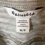 Athleta  Women Gray Striped Pockets Breathable Comfort Jogger‎ Sweatpants Size MP Photo 4