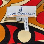 Jude Connally Women’s Size S Orange Red Geo Abstract Print Sheath Dress Photo 5