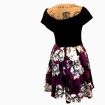 Betsy and Adam dress off the shoulder black body /top & floral skirt size 10 Photo 3