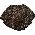 Alberto Makali Vintage 90s Shaggy Zebra Boatneck Poncho Sweater, Sz S/M Photo 10