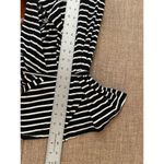 Dreamers  Robe Wrap Women's Short black white stripes short Sleeve size small Photo 4