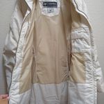 Columbia Long Down Puffer Winter Jacket in Cream Photo 5