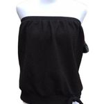 Vintage Ceeb Black Tankini Bikini Top Loose Fitting Deadstock Size 12 Photo 0