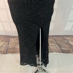 City Studio White Black Sparkle Lace Embellished Waist Formal Gown Size 0 Photo 2