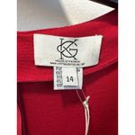 Brand New KG Women's Size 14 Black Red KG Semi Wrap Mini Dress Photo 3