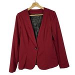 Mossimo Cranberry Red Single Button Blazer Jacket S Photo 0