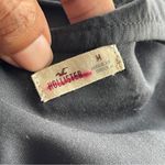 Hollister  | Charcoal Gray Studded Tiered Cropped Tank Top Sz M Photo 4