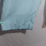 Madewell  Blue Heron Pull-On Straight Crop Pant Linen Casual Beach Size 10 Photo 3