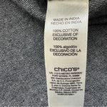 Chico's embroidered Denim boho Blouse cottagecore XL Photo 3