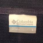 Columbia  Navy Blue Knit Full Zip Fleece Lined Hoodie Zip Pockets Sz Large Photo 4