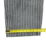 Ashley Stewart Women's Pinstripe Blazer & Pants Gray Size 22 Linen Blend Photo 15