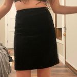 Vintage 90s black velour mini skirt 🔥 Size 8 Photo 1