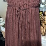Moulinette Soeurs Anthropologie Meadow Brown Tulle Dress Size 10 Photo 3