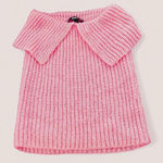 EGO  Hot Pink Strapless Chunky Knit Top – Y2K Indie Cottagecore Small Photo 0