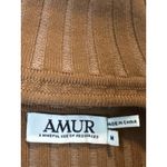 Amur Guadalupe Brown Ribbed Knit Cutout Midi Dress Size M Size M Photo 5