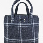 Pendleton  Black Wool Plaid Mini Tote Structured Handbag Zipper Top Mini Purse Photo 0