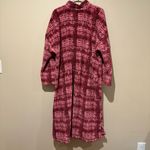 Stan Herman Boucle Plaid Cuddler Blanket Stitch Cranberry O/S Petite Pink Size undefined Photo 1