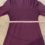 Can’t Miss | Deep Purple Ribbed Mini Sweater Dress | Size Medium Photo 10