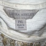 Laura Ashley 🪩4/$20!!  Gold Embellished Shirt XLP Short Sleeve Scoop Neck 🪩4/$20! Photo 2