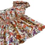 Torrid Colorful Floral Print Blouse Top Shirt Smocked Waist Short Sleeve Size 4x Photo 4