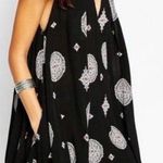 Free People  Black Sleeveless Tree Swing Tunic Dress Photo 1