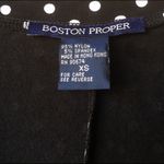 Boston Proper B&W Polka Dot Mini Dress Photo 4