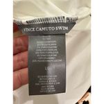 Vince Camuto Bathing Suit Tankini Top Black Animal Print Gold Chain Sz Large NWT Photo 12