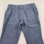 Old Navy  Blue Chambray Linen Blend Pull On Ankle Pants XS Photo 1