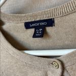 Lands' End  Light Tan Cardigan lp Photo 2