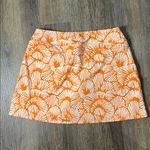 Tommy Bahama Golf Orange and White Patterned Skort Size Large Photo 3