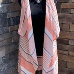 BB Dakota Avery Stripe Linen Blend Vest Size Medium Photo 5