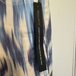 INC Blue Printed Skinny Leg Pants Size 4 Photo 2