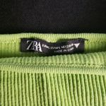 ZARA  Ribbed‎ Square Neck Green Cropped Tank Top M-L Photo 2