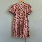 Madewell  Clara Red Daisy Print Wrap Dress‎ Size Small EUC 100% Cotton Photo 2