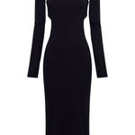 Meshki SOLD OUT DEMIE Neckband Midi Dress With Fingerless Gloves - Black Photo 4