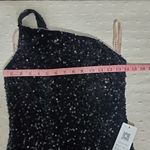 Lavetir Sequin One Shoulder Bodycon Mini Dress Prom Dance Size S Black Photo 5