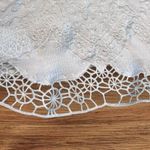 ASTR Embroidered Tunic Tank Top Ivory Size Large Photo 3