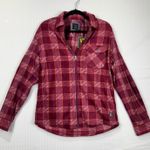 VTG 1948 Red & Pink Plaid Chore Fleece Jacket Full Photo 0