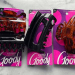 Goody Large Claw Clips Lot of 3 Black Photo 0