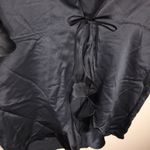 Victoria's Secret Victoria’s Secret black silky cover up sleep wear black silky sheer layo…​ Photo 3