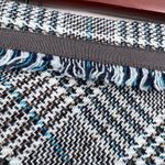 Sigrid Olsen ‎ Wool Blend Plaid Fringe Straight Skirt Size 6 Career Office Photo 9