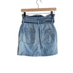 Free People Splendor in the Grass Paperbag High Waist Denim Skirt Indigo Photo 3