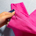 Frances Valentine Lucy Stretch Cotton Straight Crop Pants Size 0 Pink Photo 1