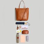 Madewell  Medium Transport Leather Tote Bag Photo 3