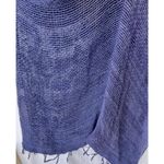 Monserat De Lucca Navy Open Weave Knit Tunic Cover Photo 4
