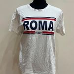 ROMA White Rome Print T Photo 0